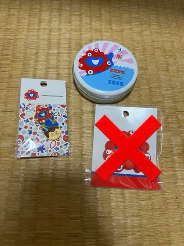 오사카 간사이 만박 미야쿠미야쿠 핀 배지 과자