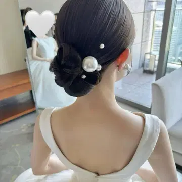[ 새상품 ] YUI 컬렉션 빅 펄 믹스 헤어핀 귀찌 세트