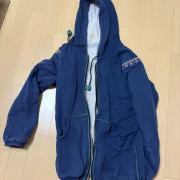 MASH 헴프 네이비 후드티