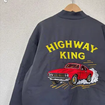 레드캡 워크 자켓 자수 블루종 미국 빈티지 의류 XL 2887