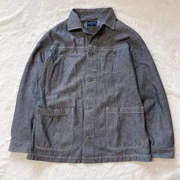 새상품급 올드 유니클로 네이비 택 데님 커버올 XL 인디고 자켓