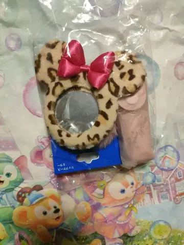 레오파드 무늬 립 케이스 거울 미니 디즈니 신상 레오파드