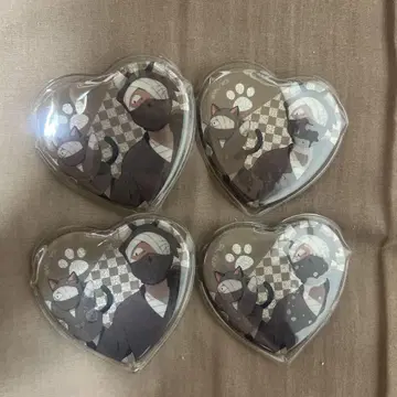 닌타마 란타로 잣토 하트 캔뱃지 4개