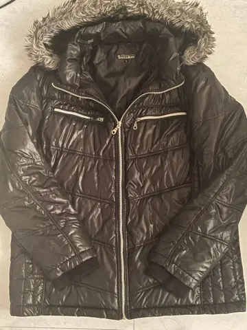 Y2K 펑크 그런지 opium 시크 스타일 퍼 다운 자켓