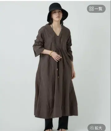 기간 한정 가격 인하 Chaos 카오스 알파카 린넨 카프카 원피스 호두