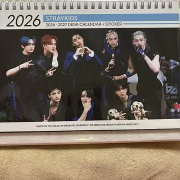 스트레이 키즈 2026-2027 데스크 달력 + 스티커