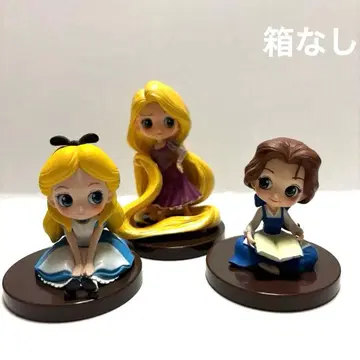 Qposket petit 앨리스 라푼젤 벨 3개 세트 디즈니