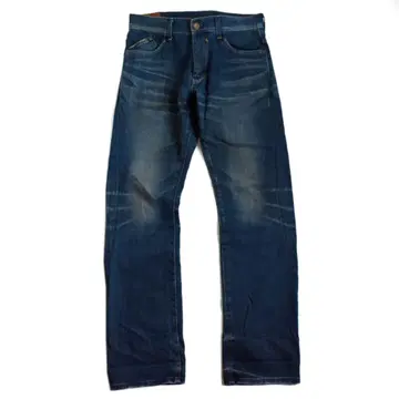 00s Lee works of denim vintage 가죽 가공 청바지