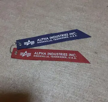 ALPHA INDUSTRIES 리본 2색 세트 빨간 택 파랑 택 MA-1