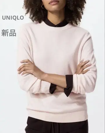 UNIQLO 캐시미어 스웨터 M 핑크