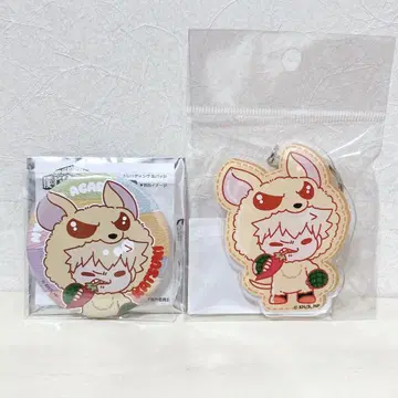 애니멀 mochocho 캔뱃지 키링 바쿠고 바쿠독