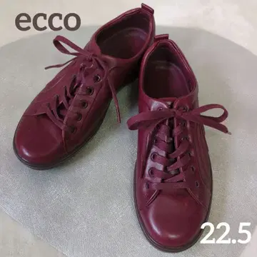 ecco 에코 컴포트 레이스업 스니커즈 가죽 신발 22.5