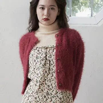 TINA: JOJUN 샤기 니트 가디건