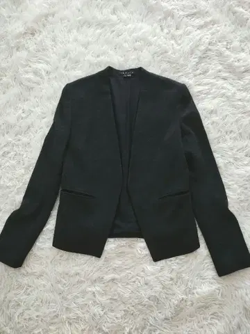 띠어리 노카라 자켓 그레이 사이즈 0
