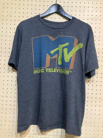 MTV 로고 빈티지 Tee 다크 그레이