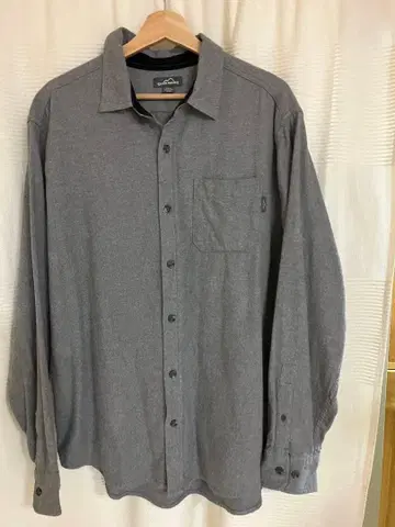 Eddie Bauer 긴팔 셔츠 XL 그레이 구제 의류