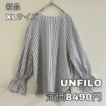4345 UNFILO 블라우스 스카이블루 새상품