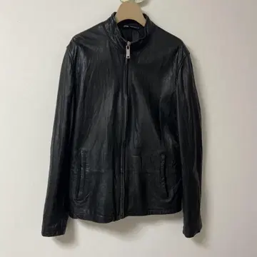 ZARA 자라 양가죽 리얼 가죽 싱글 자켓 M