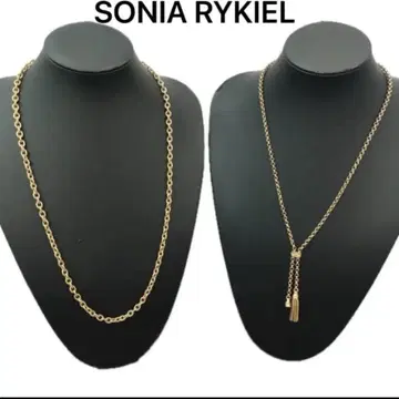 SONIA RYKIEL 목걸이 2점 골드 컬러 액세서리