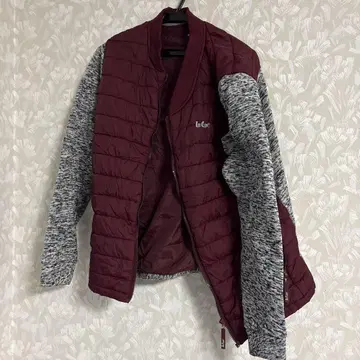 Lee Cooper 플리스 자켓 M 버건디/그레이