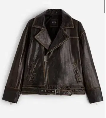 ZARA 다크 브라운 라이더 자켓 S