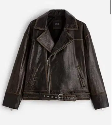 ZARA 다크 브라운 라이더 자켓 S