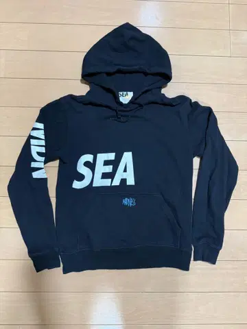 WIND AND SEA x MADNESS 콜라보 후드티 S 블랙