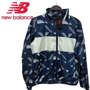 뉴발란스 기하학 패턴 나일론 자켓 미사용 새상품 후드티