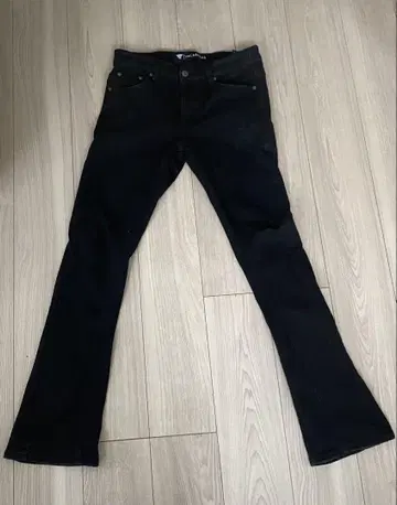 VALABASAS 블랙 데님 팬츠 플레어 30인치