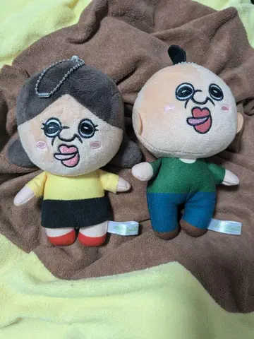 빵빵군의 일상 봉제 인형 키링 2체 세트