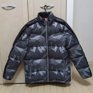 PUMA 기하학 패턴 다운 자켓 XXL