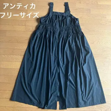 새상품급 안티카 살로펫 스커트 지퍼 원피스 프리 사이즈 블랙