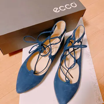 ECCO 스틸레토 발레리나 파랑 23cm