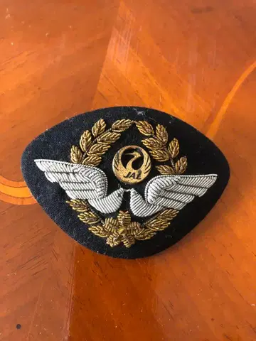 앤티크 JAL 배지 날개와 달 로고