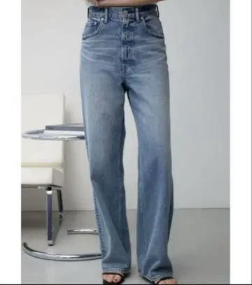 AZUL DENIM 하이웨스트 와이드 데님