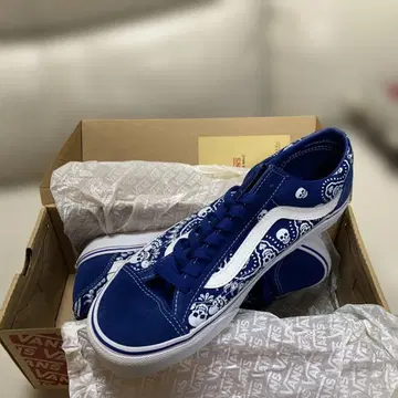 VANS 스컬 프린트 스니커즈 파랑