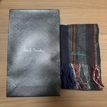 Paul Smith 폴 스미스 캐시미어 50% 양모 50% 남성 머플러