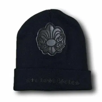 00s A&G Leather Cross Patch Beanie y2k