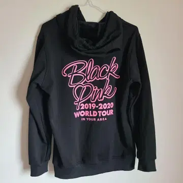 BLACKPINK 투어 후드티 L 블랙 핑크