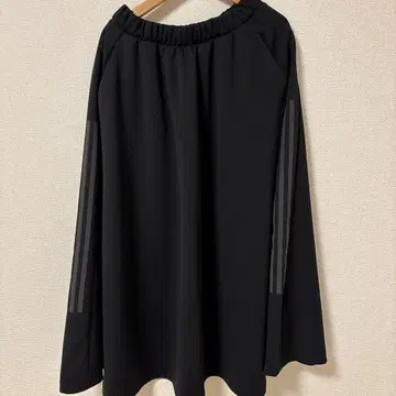 adidas 블랙 플레어 롱 스커트
