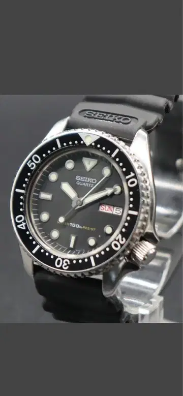 SEIKO 다이버 워치 블랙