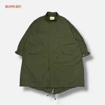 BEAMS BOY Mods coat Military 카키