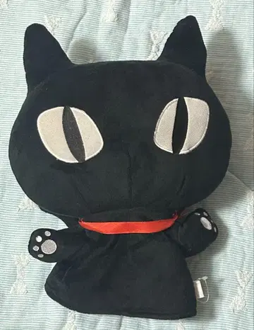 검은 고양이 퍼펫 봉제 인형 고양이
