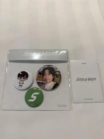 Snow Man 팝업 타이베이 한정판 아베 료헤이 캔뱃지 트레이딩 카드