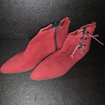 RIZ 레드 스웨이드 부티