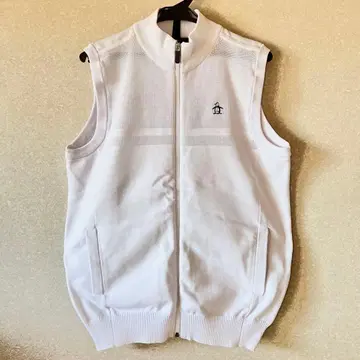 Munsingwear 남성용 메쉬 베스트 M 화이트