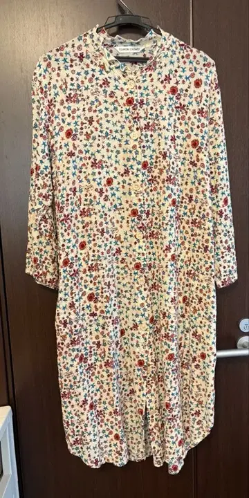 TSUMORI CHISATO 꽃무늬 셔츠 원피스