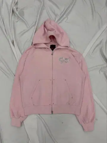90 Logo Glitter Zip Hoodie