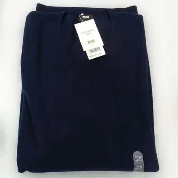 UNIQLO 캐시미어 100% 크루넥 스웨터 4XL 네이비 새상품