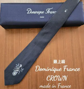 최상급 새상품급 Dominique France CROWN 넥타이 실크